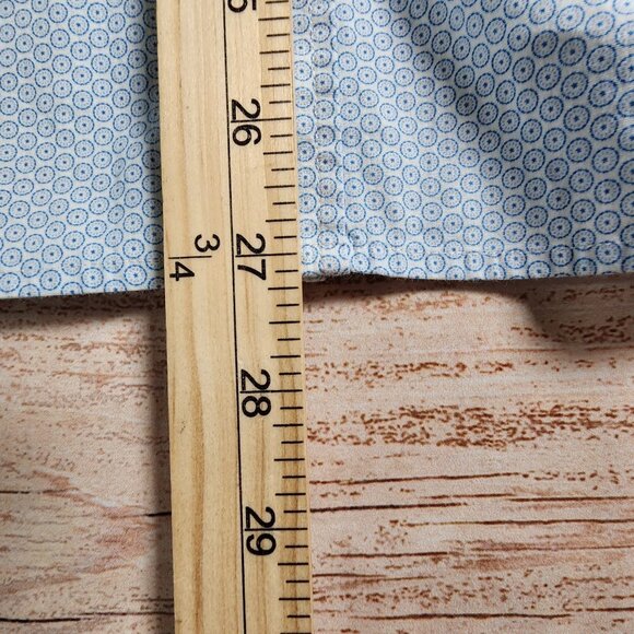 Robert Graham Mens Tailored Fit Short Sleeve Shirt Light Blue Large - Picture 9 of 10